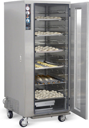 FWE - 120V Full Height Insulated Mobile Heated Cabinet with Pass-Thru Dutch Doors and 12 Standard, 6 Additional Pan Capacity - MT-1826-18P