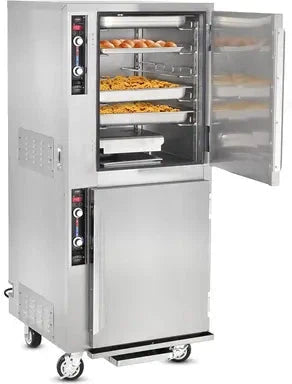 FWE - 120V Full Height Insulated Mobile Heated Cabinet with Split Cavity and 10 Pan Capacity - MTU-5-5