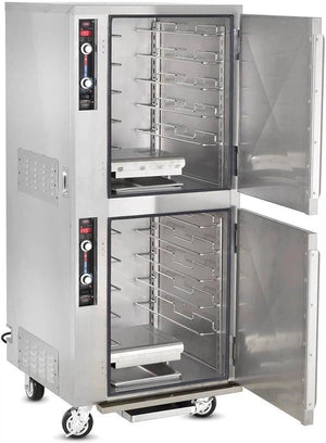 FWE - 120V Full Height Insulated Mobile Heated Cabinet with Split Cavity and 10 Pan Capacity - MTU-5-5