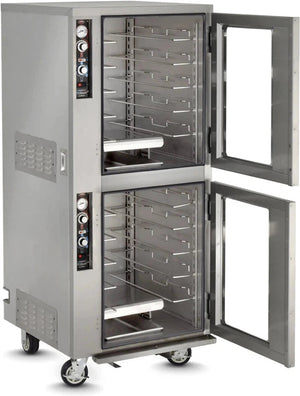 FWE - 120V Full Height Insulated Split Cavity Mobile Heated Cabinet with 10 Pans Capacity - PHU-5-5