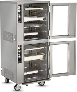 FWE - 120V Full Height Insulated Split Cavity Mobile Heated Cabinet with 10 Pans Capacity - PHU-5-5