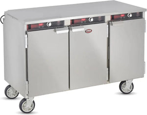 FWE - 120V Half Height Insulated Mobile Heated Cabinet with 24 Pans Capacity and 3 Separate Compartments - HLC-8H-24