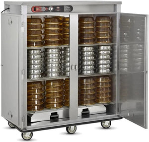 FWE - 120V Holds (120) 13.25" Covered Plates Heated Meal Delivery Cart - E-1200-XXL (Special Order 4-6 weeks)