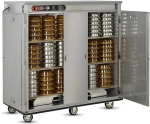 FWE - 120V Holds (150) 12.4" Covered Plates Heated Meal Delivery Cart - E-1500-XL (Special Order 4-6 weeks)