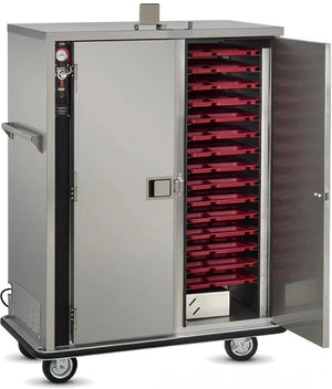 FWE - 120V Holds 30 Standard Tray Heated Meal Delivery Cart with 3" of Spacing - TS-1418-30 (Special Order 4-6 weeks)