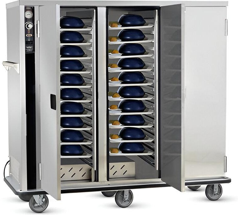 FWE - 120V Holds 33 Standard Tray Heated Meal Delivery Cart with 3" of Spacing - TS-1418-33 (Special Order 4-6 weeks)