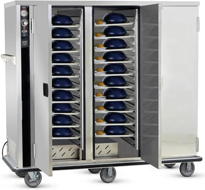 FWE - 120V Holds 45 Standard Tray Heated Meal Delivery Cart with 3" of Spacing - TS-1418-45 (Special Order 4-6 weeks)