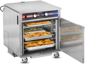 FWE - 120V Undercounter Insulated Mobile Heated Cabinet with 4 Pans Capacity and Precise Humidity Temperature Technology - PHTT-4-CV