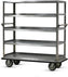 FWE - 1600 lbs Capacity Stainless Flat Edges Queen Mary Cart with 6 Levels - UC-609-62 (Special Order 4-6 weeks)