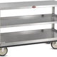 FWE - 1600 lbs Capacity Stainless Steel Queen Mary Cart with 12" Spacing 3 Levels, Also Edges Down - UC-312-62