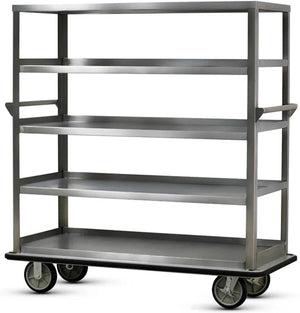 FWE - 1600 lbs Capacity Stainless Steel Queen Mary Cart with 12" Spacing 5 Levels, Also Edges Down - UC-512-62