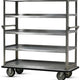 FWE - 1600 lbs Capacity Stainless Steel Queen Mary Cart with 5 Levels and 12" Spacing, Also Raised Edges - UCU-512-62