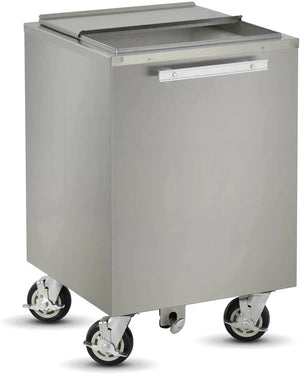 FWE - 200 lbs Stainless Steel Insulated Mobile Ice Caddy - SIC-200 (Special Order 4-6 weeks)