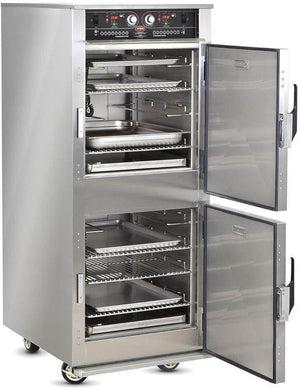 FWE - 208V Low Temperature Split Cavity Cook & Hold Cabinet with 8 Pans Capacity - LCH-6-6-G2