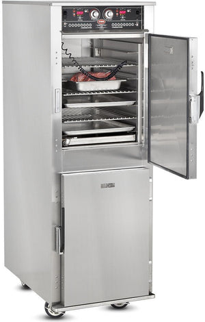 FWE - 208V Split Cavity Low Temp Cook & Hold Cabinet with 14 Pans Capacity - LCH-1826-7-7-G2