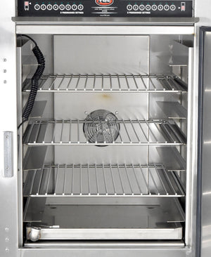 FWE - 208V Split Cavity Low Temp Cook & Hold Cabinet with 14 Pans Capacity - LCH-1826-7-7-G2