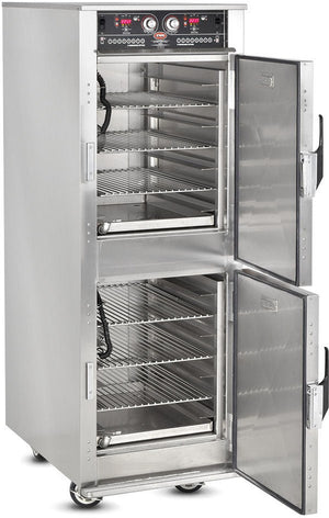 FWE - 208V Split Cavity Low Temp Cook & Hold Cabinet with 14 Pans Capacity - LCH-1826-7-7-G2