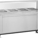 FWE - 220-240V 4 Deep Wells Electric Hot Food Serving Counter with Thermostatic Controls - HLC-4W6-7H-28-HWR