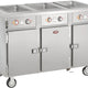 FWE - 220-240V 51" Handy Line Serving Cabinet with 3 Wells - HLC-3W6-7H-21-DRN (Special Order 4-6 weeks)