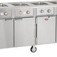 FWE - 220-240V 68.75" Handy Line Serving Cabinet with 4 Wells - HLC-4W6-7H-28-DRN (Special Order 4-6 weeks)