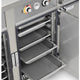 FWE - 220-240V 86" Handy Line Serving Cabinet with 5 Wells - HLC-5W6-7H-35-DRN (Special Order 4-6 weeks)