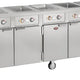 FWE - 220-240V 86" Handy Line Serving Cabinet with 5 Wells - HLC-5W6-7H-35-DRN (Special Order 4-6 weeks)