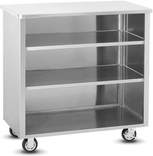 FWE - 48" Stainless Steel Matching Back Bar Without Bumper - SPSC-4 (Special Order 4-6 weeks)