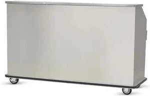 FWE - 59.5" Stainless Steel Convectional Beverage Service Mobile Bar with Hand Sink - SCB-5-HS