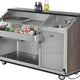 FWE - 60 lbs Ice Bin 12-Bottle Removable Speed Rail Portable Bar - AS-CB-6 (Special Order 4-6 weeks)