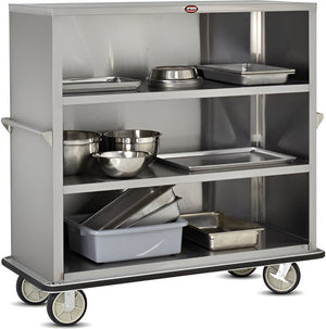 FWE - 62" 4 Shelves With 15" Spacing Enclosed Utility Cart - UCE-415-62 (Special Order 4-6 weeks)