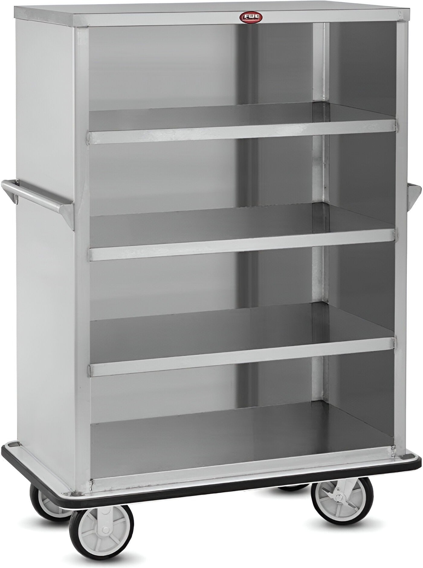 FWE - 62" 6 Shelves With 9" Spacing Enclosed Utility Cart - UCE-609-62 (Special Order 4-6 weeks)