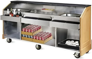 FWE - Executive Series 59.5" 8 Bottle Removable Speed Rack Portable Bar - ES-CB-5