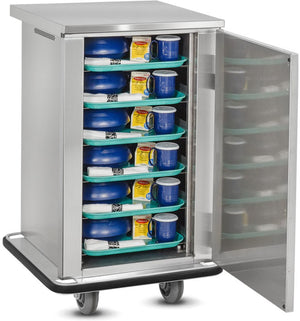 FWE - Holds (6 Trays) 5.25" Patient Tray Cart With 2 Doors - ETC-6