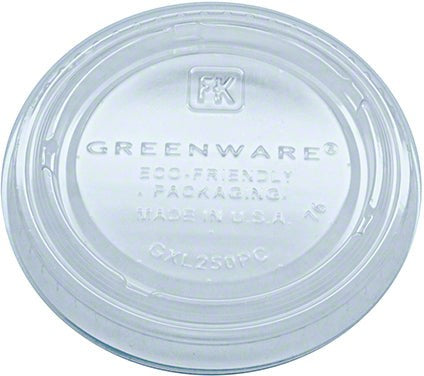 Fabri-Kal - 2 Oz Clear Flat Lid for Greenware, 2000/cs - GXL250