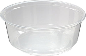 Fabri-Kal - 8 Oz Clear Polypropylene Round Deli Containers, Pack of 500 - 9505100