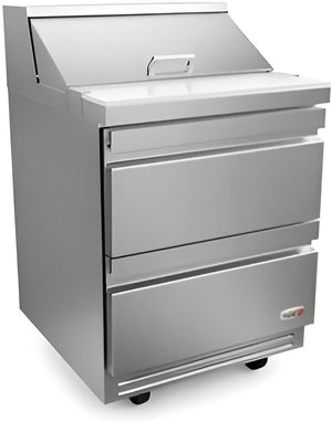 Fagor - 115 V, 8 cu. ft. Refrigerated Salad/Sandwich Prep Table With Drawer - FST-27-8-D2-N