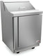 Fagor - 115 V, 8 cu. ft. Single Door Refrigerated Salad/Sandwich Prep Table - FST-27-8-N