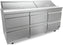 Fagor - 115V, 18 cu. ft. Refrigerated Salad/Sandwich Prep Table With Six Drawer - FST-72-18-D6-N