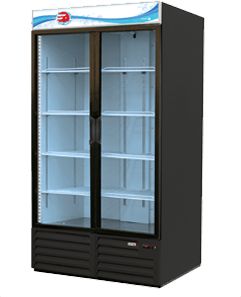 Fagor - 115V, 49 cu. ft. Double Section Merchandisers Refrigerators With Swing Door - FMD-49