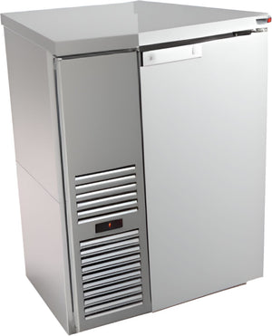 Fagor - FBB Series 115 V, 24.87" Stainless Steel Singe Solid Door Back Bar Refrigerator - FBB-24S-N