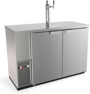 Fagor - FDD Slim Line Series 115V, 49.62" Stainless Steel Direct Draw Beer Cooler with 1 Tower & 2 Taps - FDD-24-48S