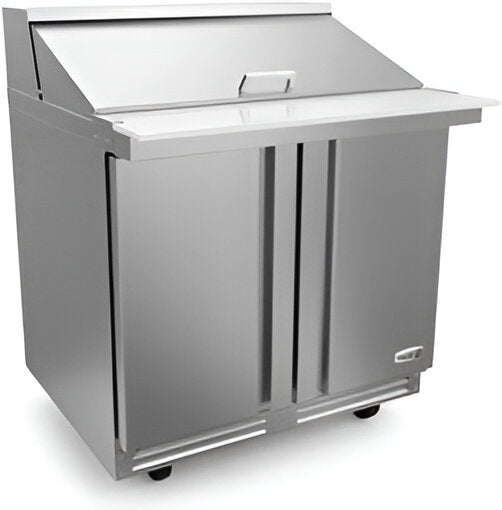 Fagor - FMT Series 115V, 36" Double Door Mega Top Refrigerated Salad/Sandwich Prep Table - FMT-36-15-N