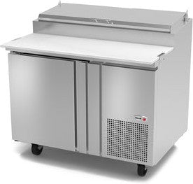 Fagor - FPT Series 115 V, 46" Single Door Refrigerated Pizza Prep Table - FPT-46