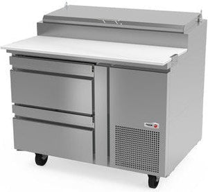 Fagor - FPT Series 115V, 46" Refrigerated Pizza Prep Table With Two Drawer - FPT-46-2D