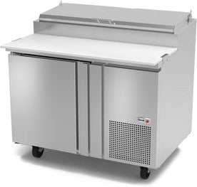 Fagor - FPT Series 115V, 46" Single Door Refrigerated Pizza Prep Table - FPT-46