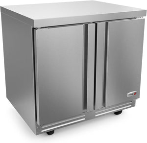 Fagor - FUR Series 115 V, 36" Double Door Undercounter Refrigerator - FUR-36-N