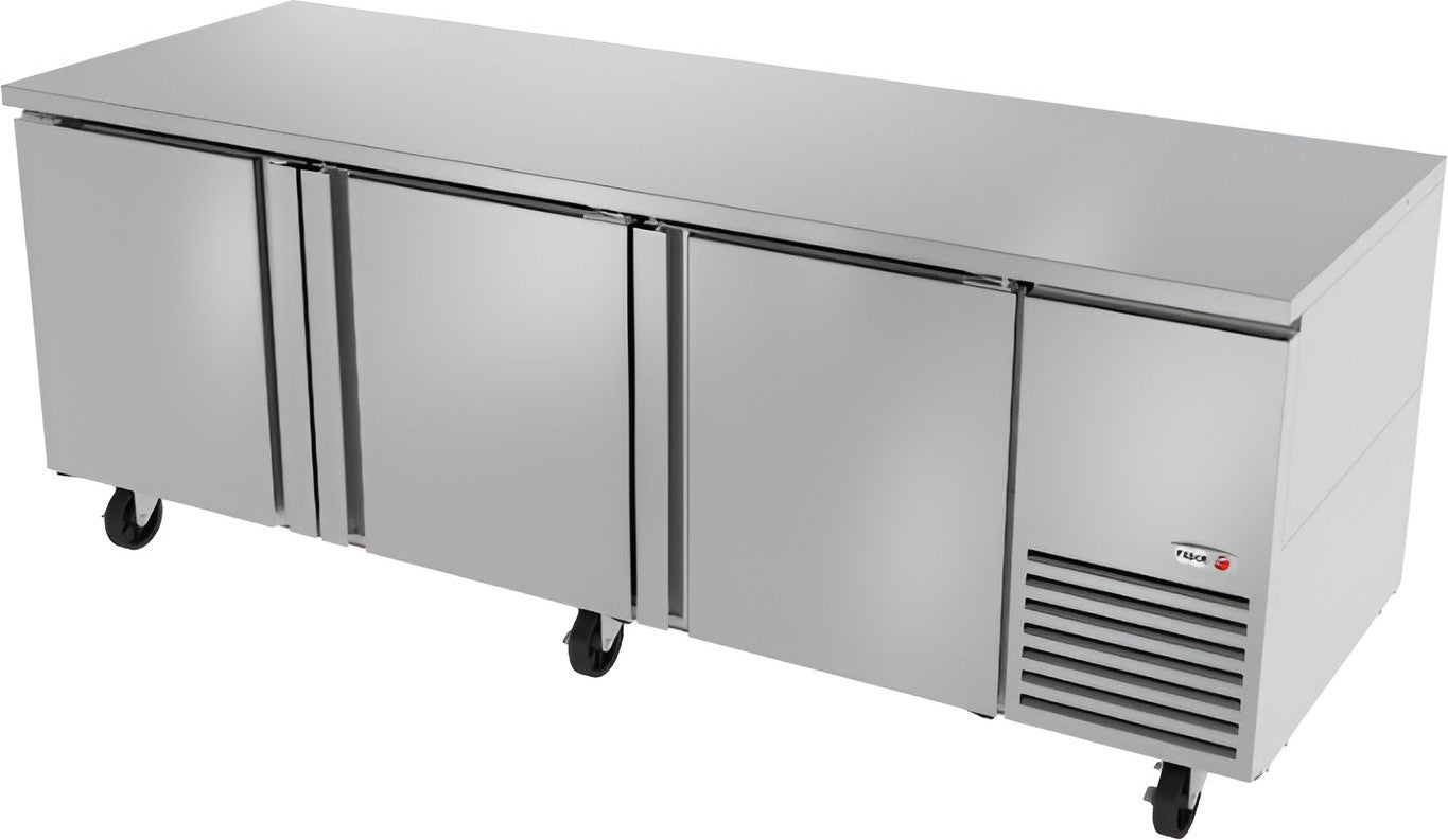 Fagor - SWR Series 115 V, 93" Three Door Deep Undercounter Worktops Refrigerator - SWR-93