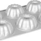 Fat Daddio's - 4" Aluminum Anodized Mini Fluted Baking Mold Pan - MFN-FMC