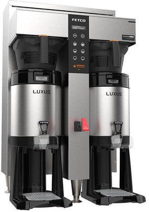 Fetco - 1.5 Gal Extractor Metal BB Plus Double Automatic Thermal Server Coffee Brewer with Max Amp Draw 25.5 & 22.2 - E1252US-UB230-MM110