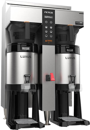 Fetco - 1.5 Gal Extractor Plastic BB Plus Double Automatic Thermal Server Coffee Brewer with Max Amp Draw 25.5 & 22.2 - E1252US-UB230-PM110